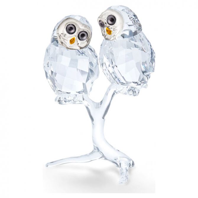 Swarovski Owl Couple Figurine