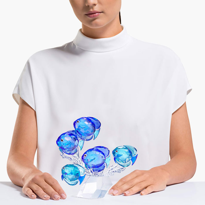 Swarovski School of Fish Figurine