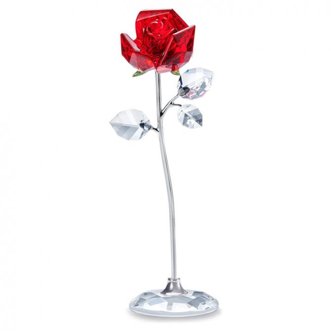 Swarovski Flower Dreams Red Rose Large Floral Figurine