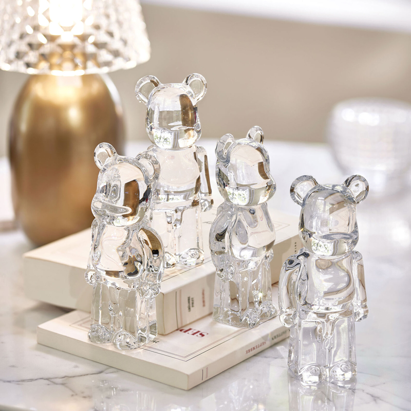 Baccarat Clear Be@rbrick Figurine