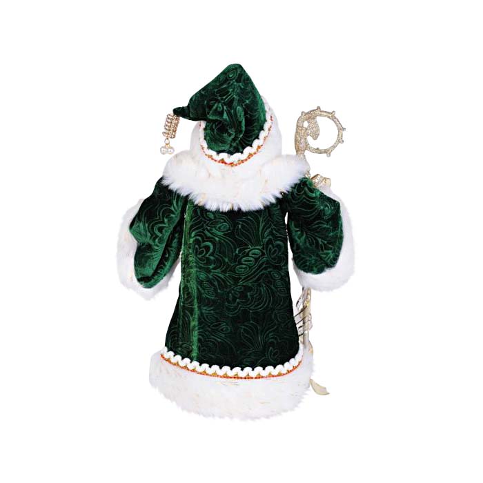 Karen Didion Emerald Elegance Santa Figure
