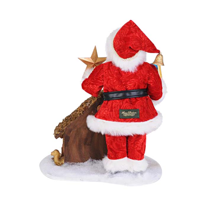 Karen Didion Lighted Nativity Santa Figure
