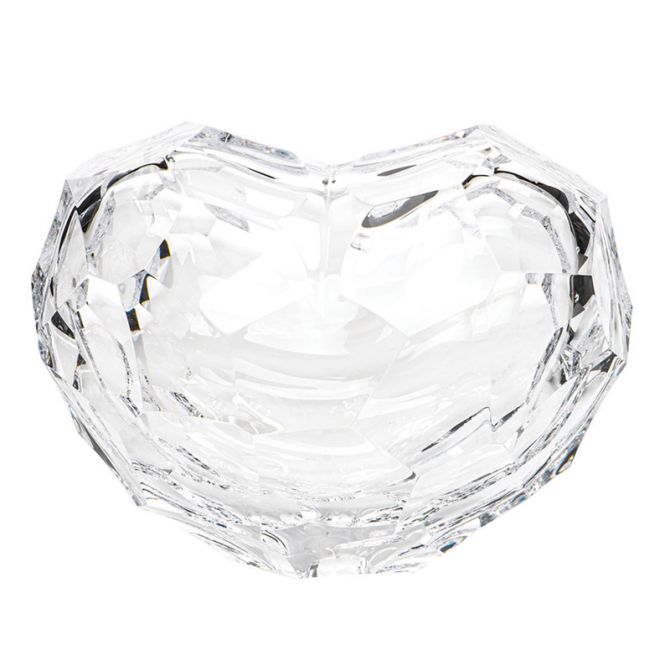 Moser Crystal Clear Heart Figurine, Large