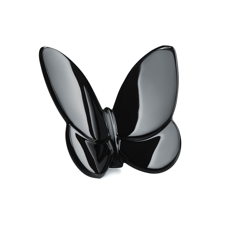 Baccarat Papillon Lucky Butterfly Figure, Black