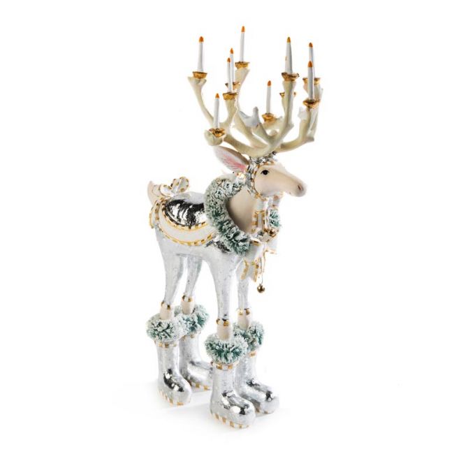 MacKenzie-Childs Patience Brewster Moonbeam Dasher Reindeer Figure