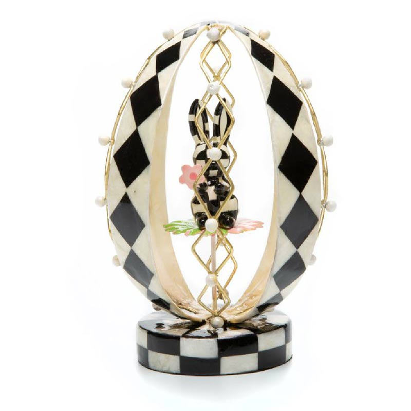 MacKenzie-Childs Lattice Bunny Egg