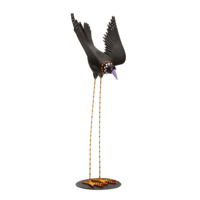 MacKenzie-Childs Patience Brewster Long Legged Crow, Large