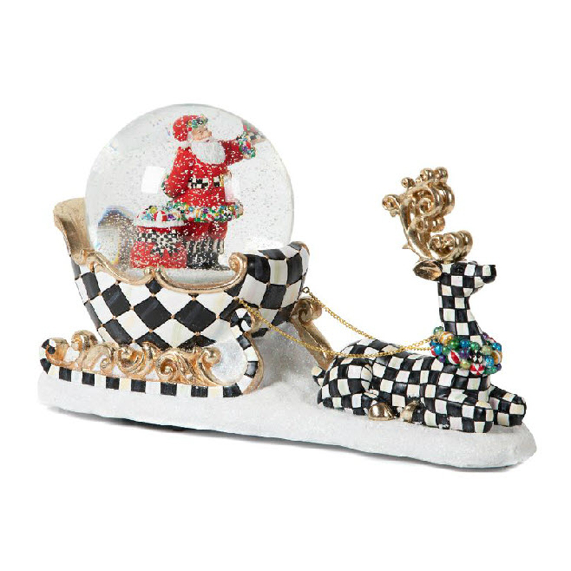 MacKenzie-Childs Dashing Through the Snow Globe