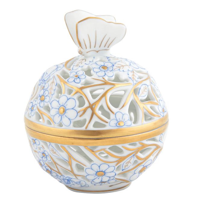 Herend Small Openwork Butterfly Ball