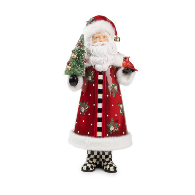 MacKenzie-Childs Scottish Bouquet Santa