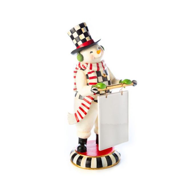 MacKenzie-Childs Jolly Menu Snowman
