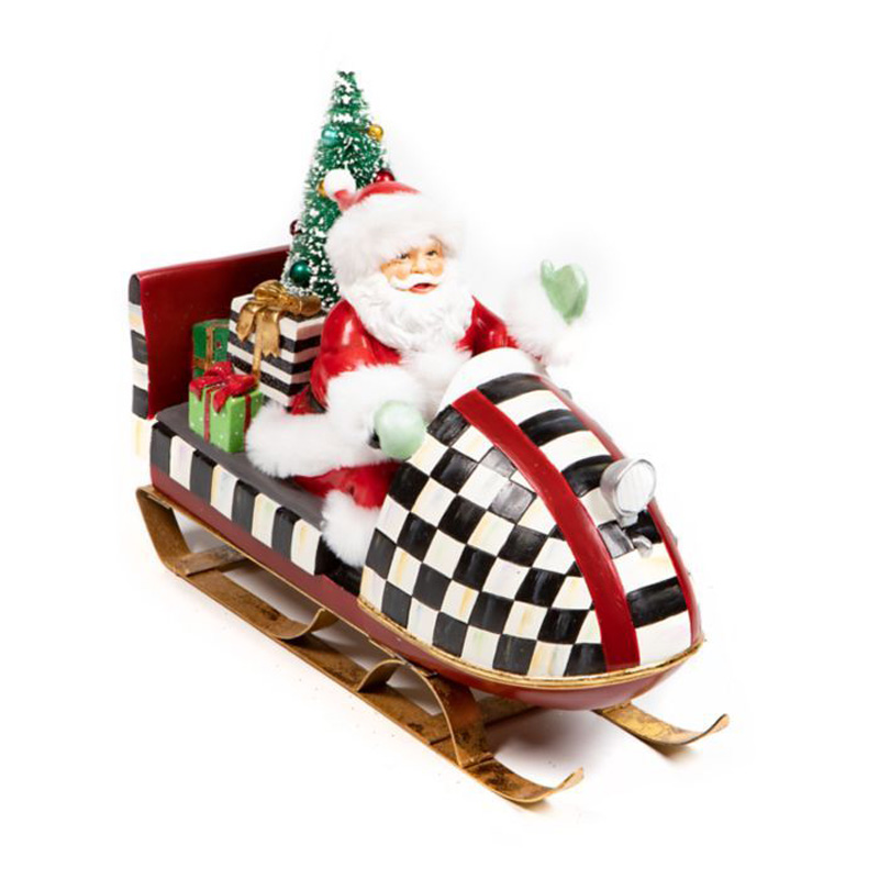 MacKenzie-Childs Snowmobile Santa