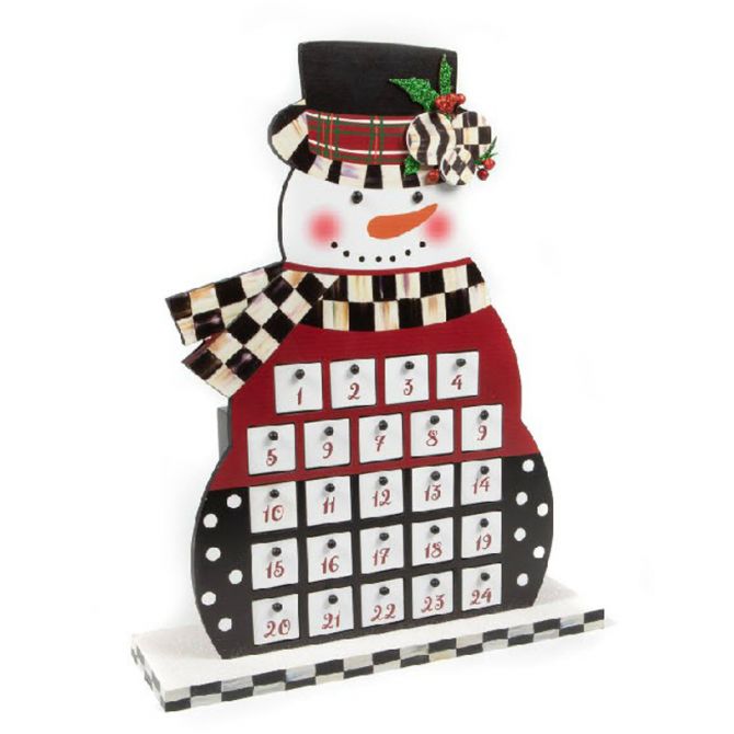 MacKenzie-Childs Jolly Snowman Advent Calendar