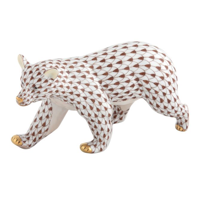 Herend Walking Bear Figure