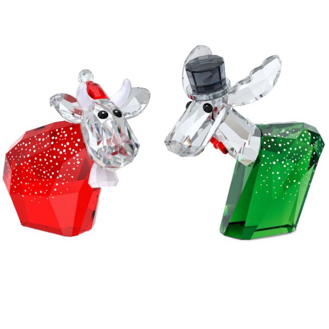 Swarovski Mo and Ricci Holiday Annual Edition 2021 Figurine