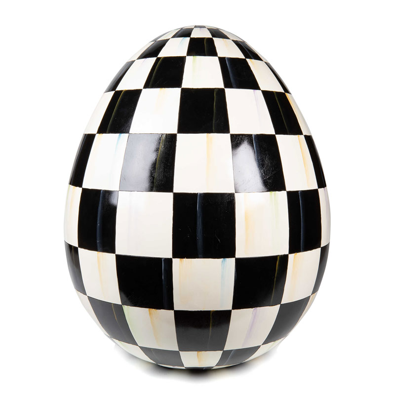 MacKenzie-Childs Courtly Check Trophy Egg