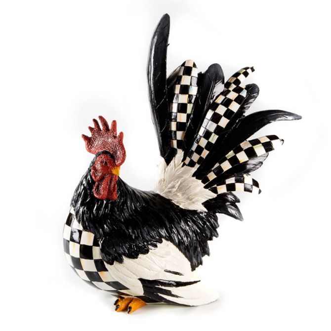 MacKenzie Childs Courtly Check Rooster