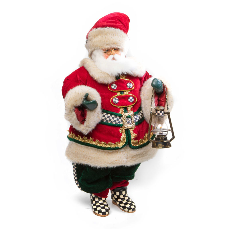 MacKenzie-Childs Christmas Magic Town Crier Santa Figure