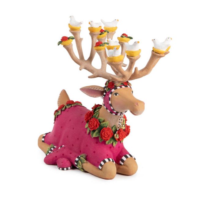 MacKenzie-Childs Patience Brewster Dash Away Sitting Donna Reindeer