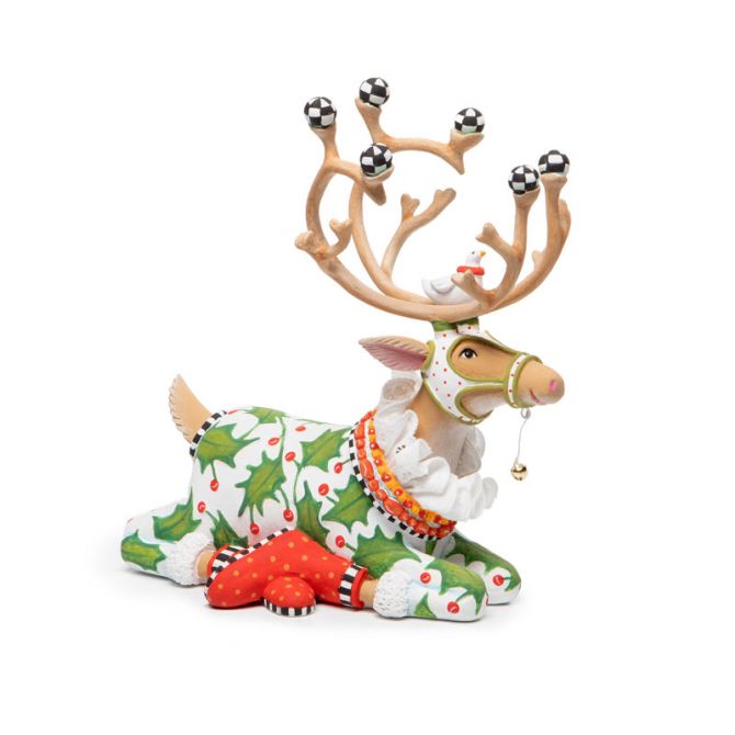 MacKenzie-Childs Patience Brewster Dash Away Siting Vixen Reindeer Figure