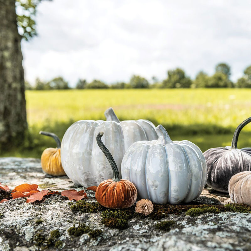 Simon Pearce Crystalline Large Pumpkin, Jade