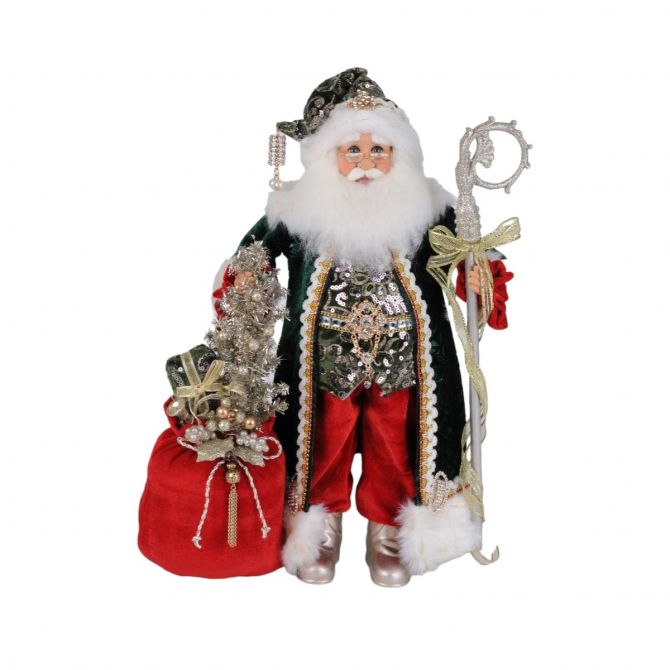 Karen Didion Light Sparkling Emerald Santa