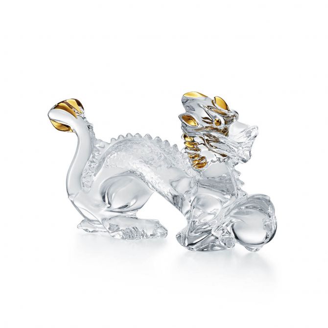 Baccarat Zodiaque Yellow Gold Dragon Figurine, 2024