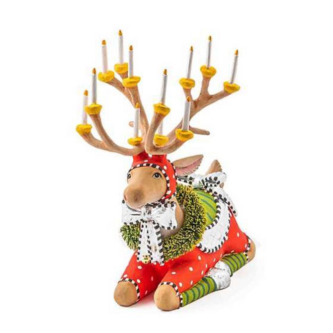MacKenzie-Childs Patience Brewster Dash Away Sitting Dasher Reindeer Figure