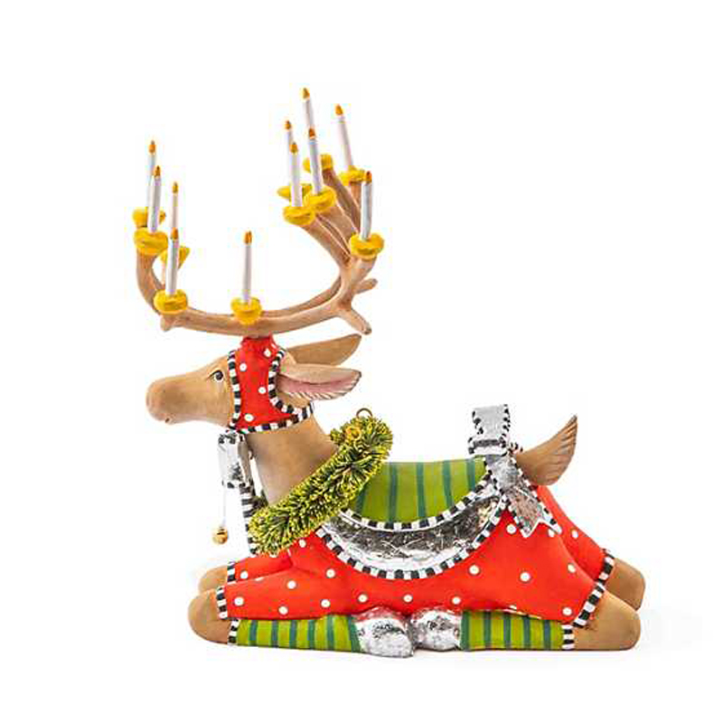 MacKenzie-Childs Patience Brewster Dash Away Sitting Dasher Reindeer Figure