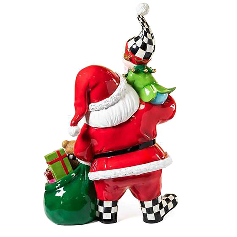MacKenzie-Childs Granny Kitsch Trophy Santa and Elf