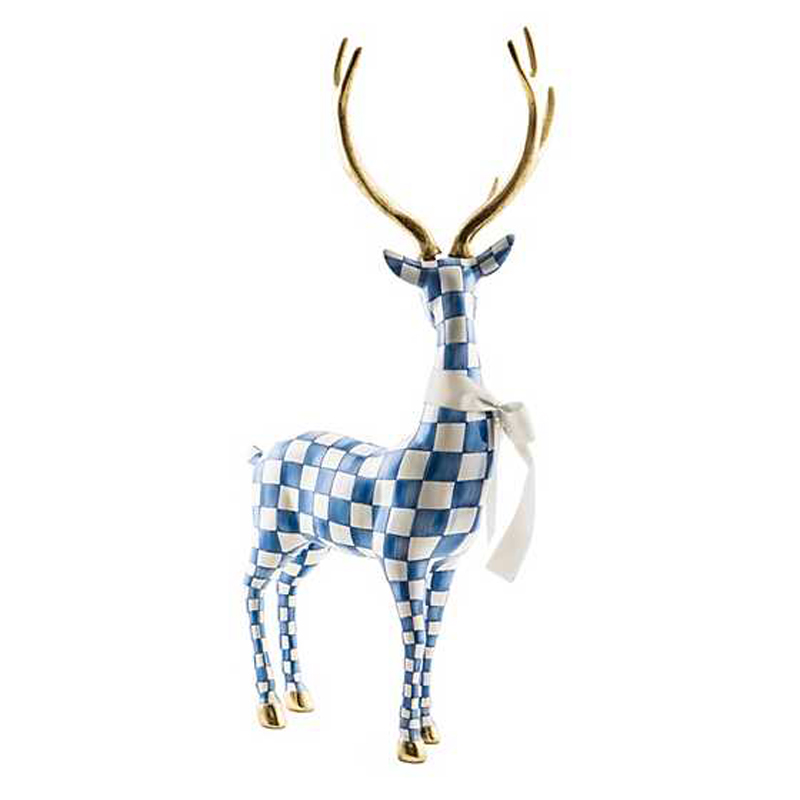 MacKenzie-Childs Royal Check Standing Deer