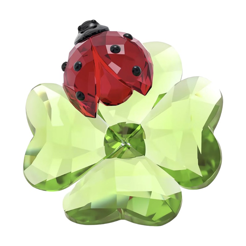Swarovski Idyllia Ladybug and Clover Figurine