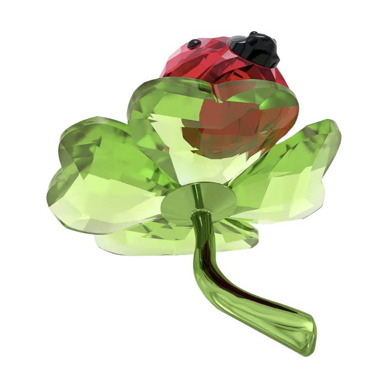 Swarovski Idyllia Ladybug and Clover Figurine