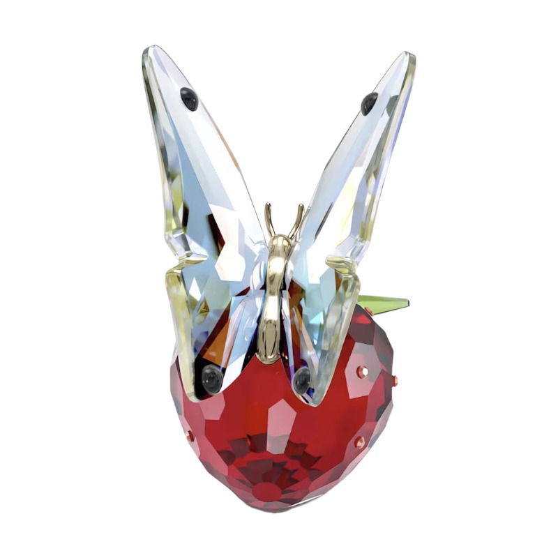 Swarovski Idyllia Butterfly and Strawberry Figurine