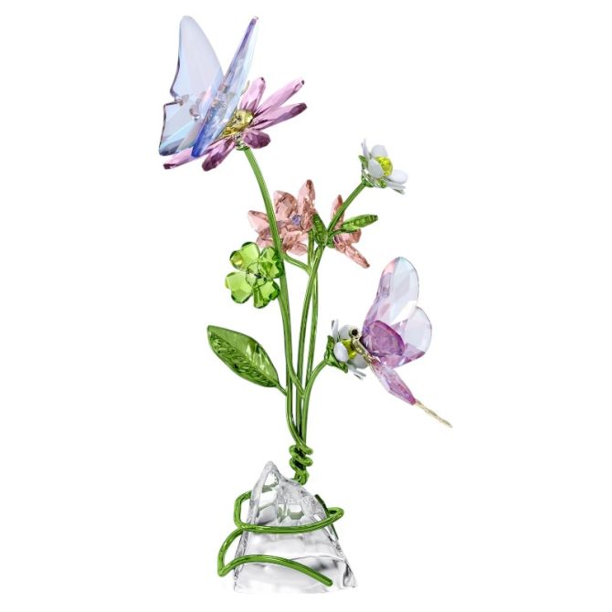 Swarovski Idyllia Butterfly and Flowers Figurine