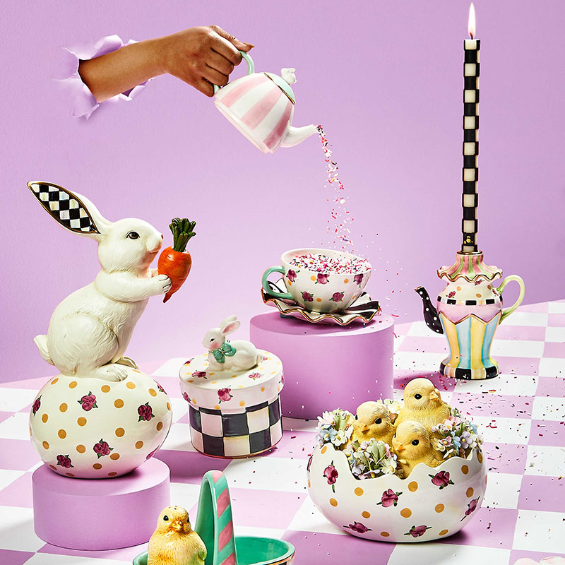 MacKenzie-Childs Rose Garden Rabbit