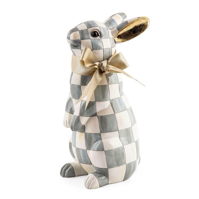 MacKenzie-Childs Sterling Check Standing Bunny