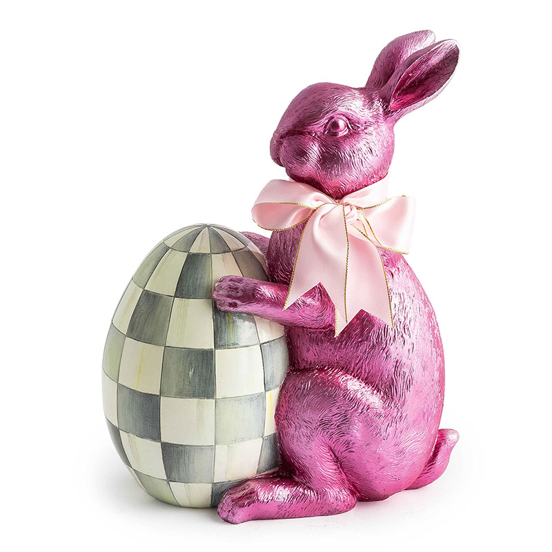 MacKenzie-Childs Touch of Pink Foil Bunny, Pink