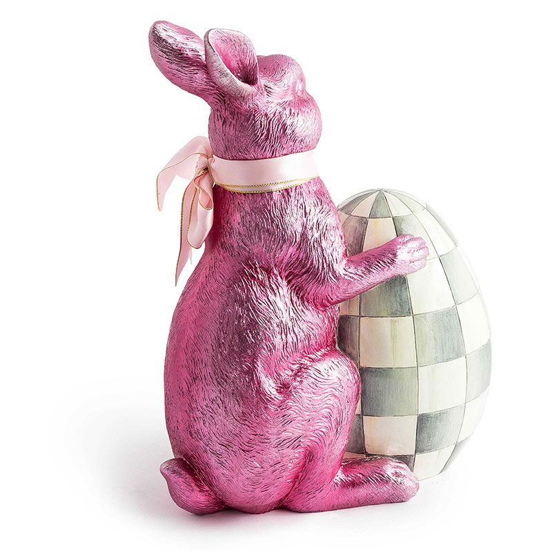 MacKenzie-Childs Touch of Pink Foil Bunny, Pink