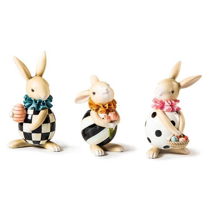 MacKenzie-Childs Spring Fling Rabbit Trio