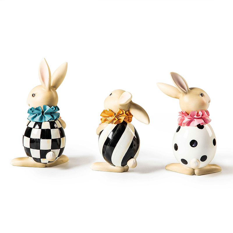 MacKenzie-Childs Spring Fling Rabbit Trio