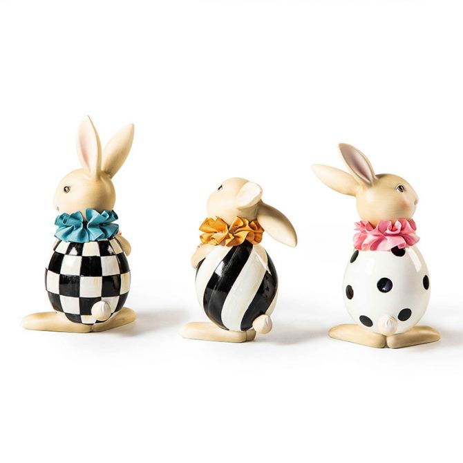 MacKenzie-Childs Spring Fling Rabbit Trio | 35514-2183 | Borsheims