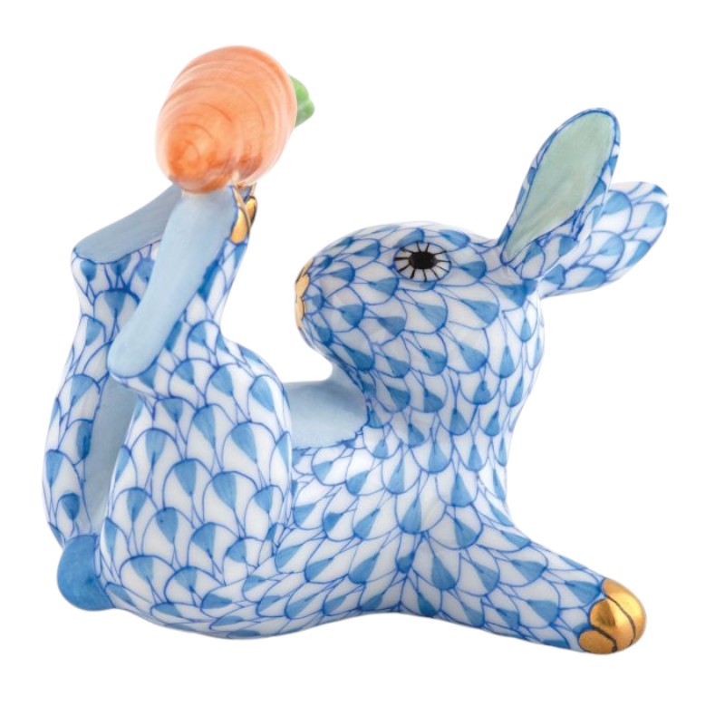 Herend Juggler Bunny, Blue