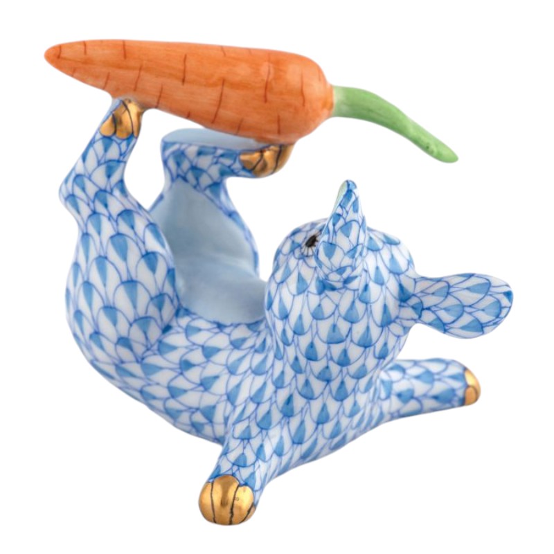 Herend Juggler Bunny, Blue