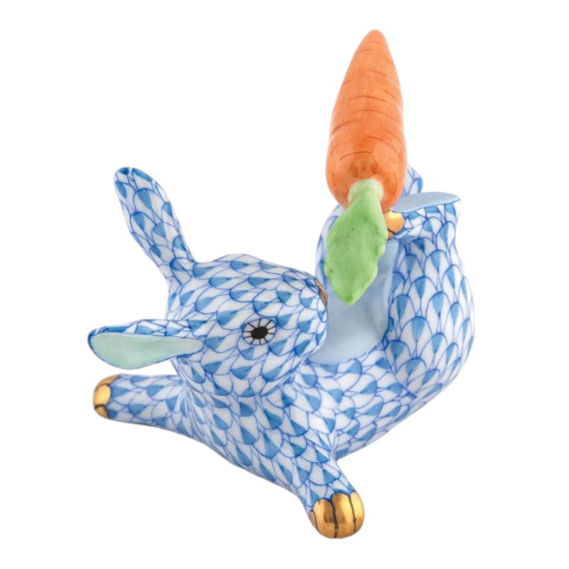 Herend Juggler Bunny, Blue