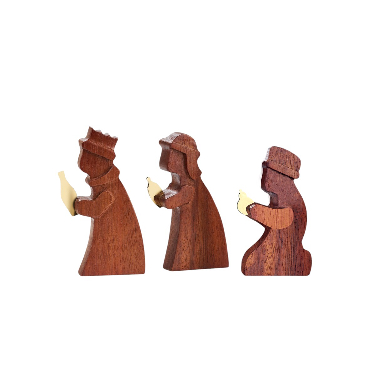 Nambe Wood Wiseman Set