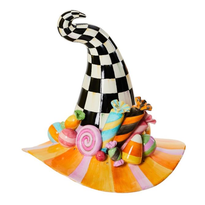 MacKenzie-Childs Trick or Treat Illuminated Witch's Hat