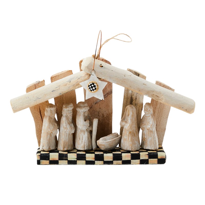MacKenzie-Childs Farmhouse Holiday Wood Nativity