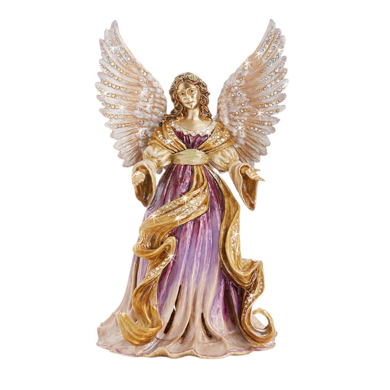 Jay Strongwater Renaissance Angel Musical Figurine