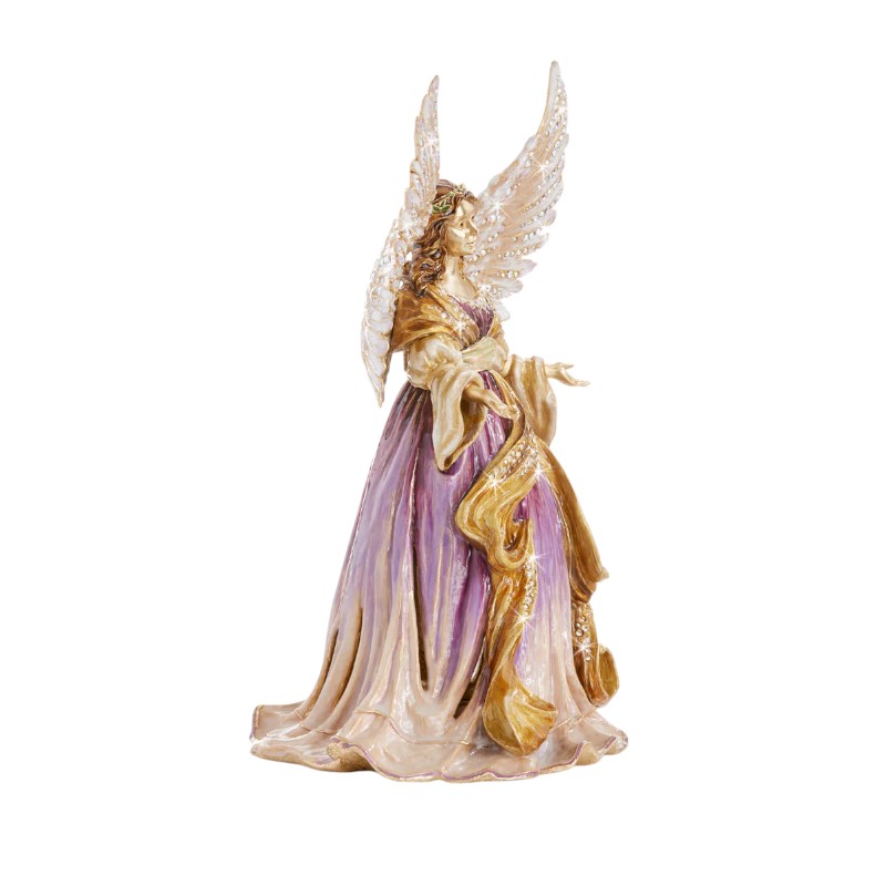Jay Strongwater Renaissance Angel Musical Figurine